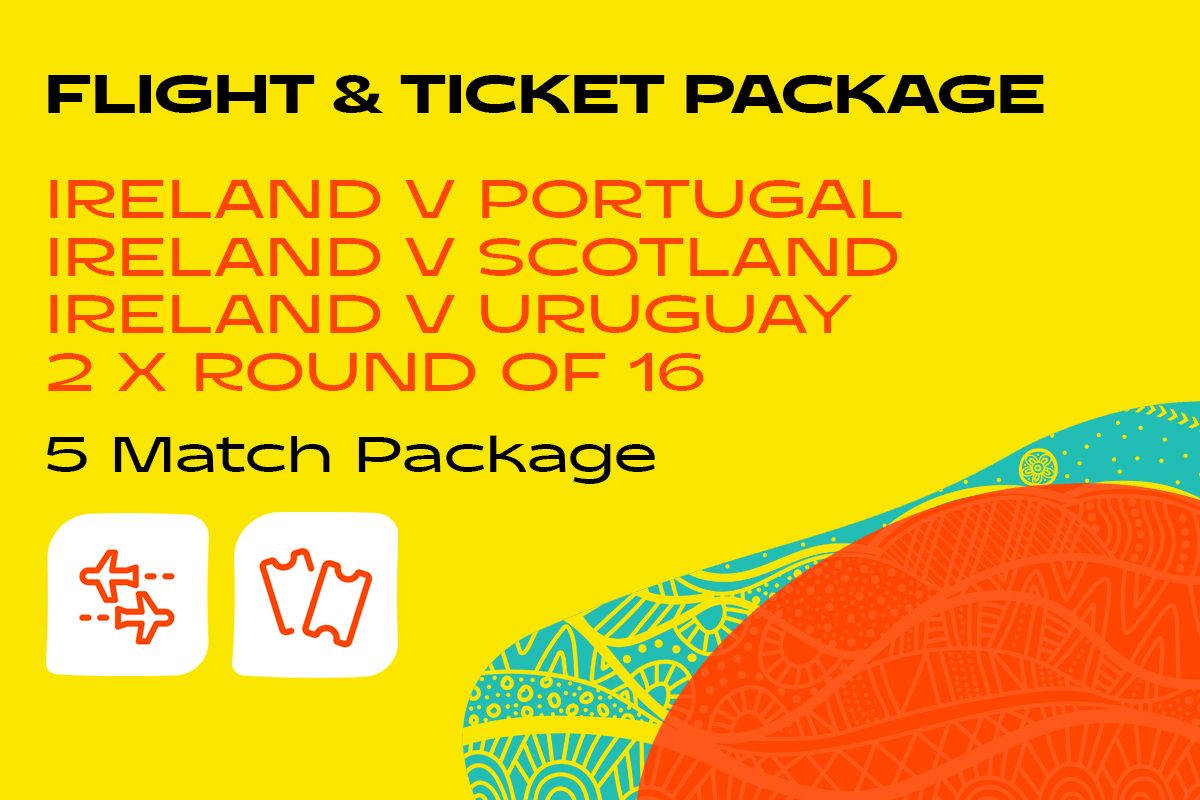 Ireland All Pools and Round of 16 Flight and Ticket Package Rugby World Cup 2027