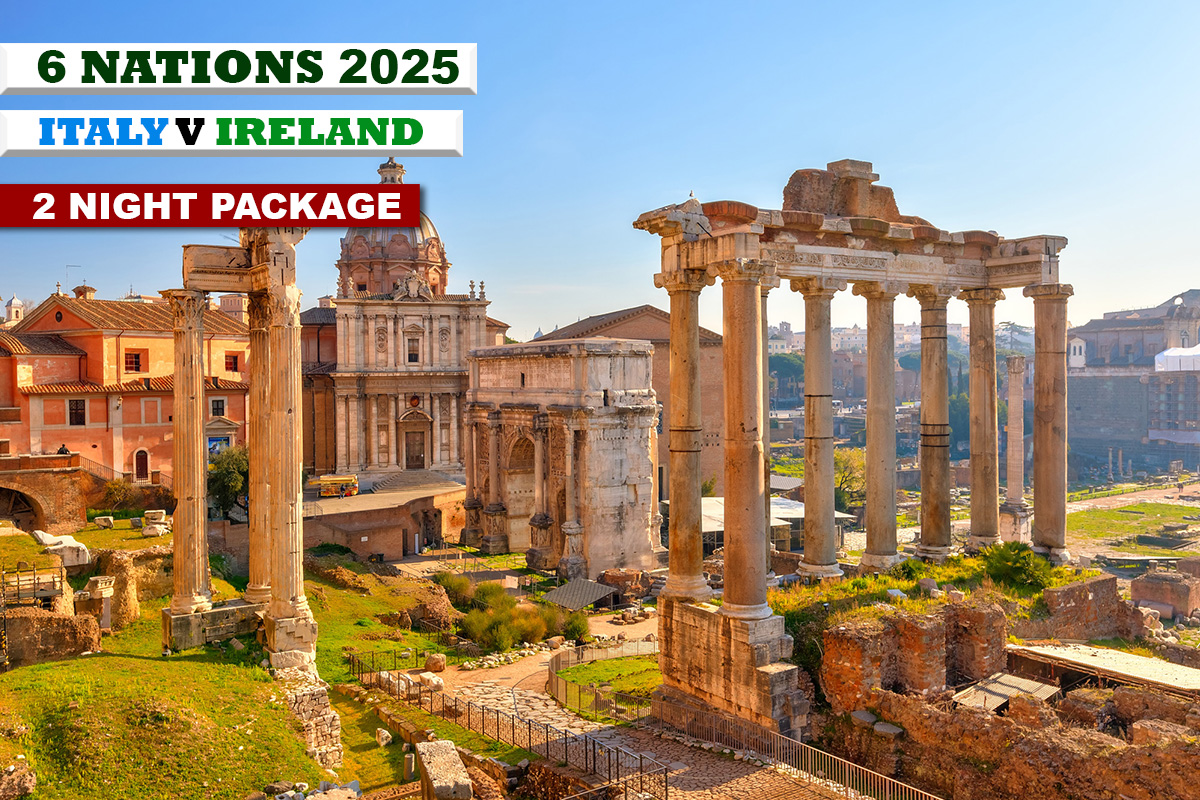 6 Nations 2025 - Italy V Ireland - 2 Nights - Killester Travel