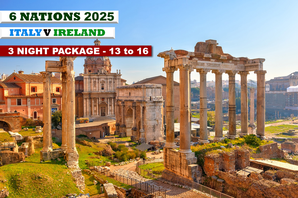 6 Nations 2025 Italy V Ireland 3 Nights Thursday to Sunday