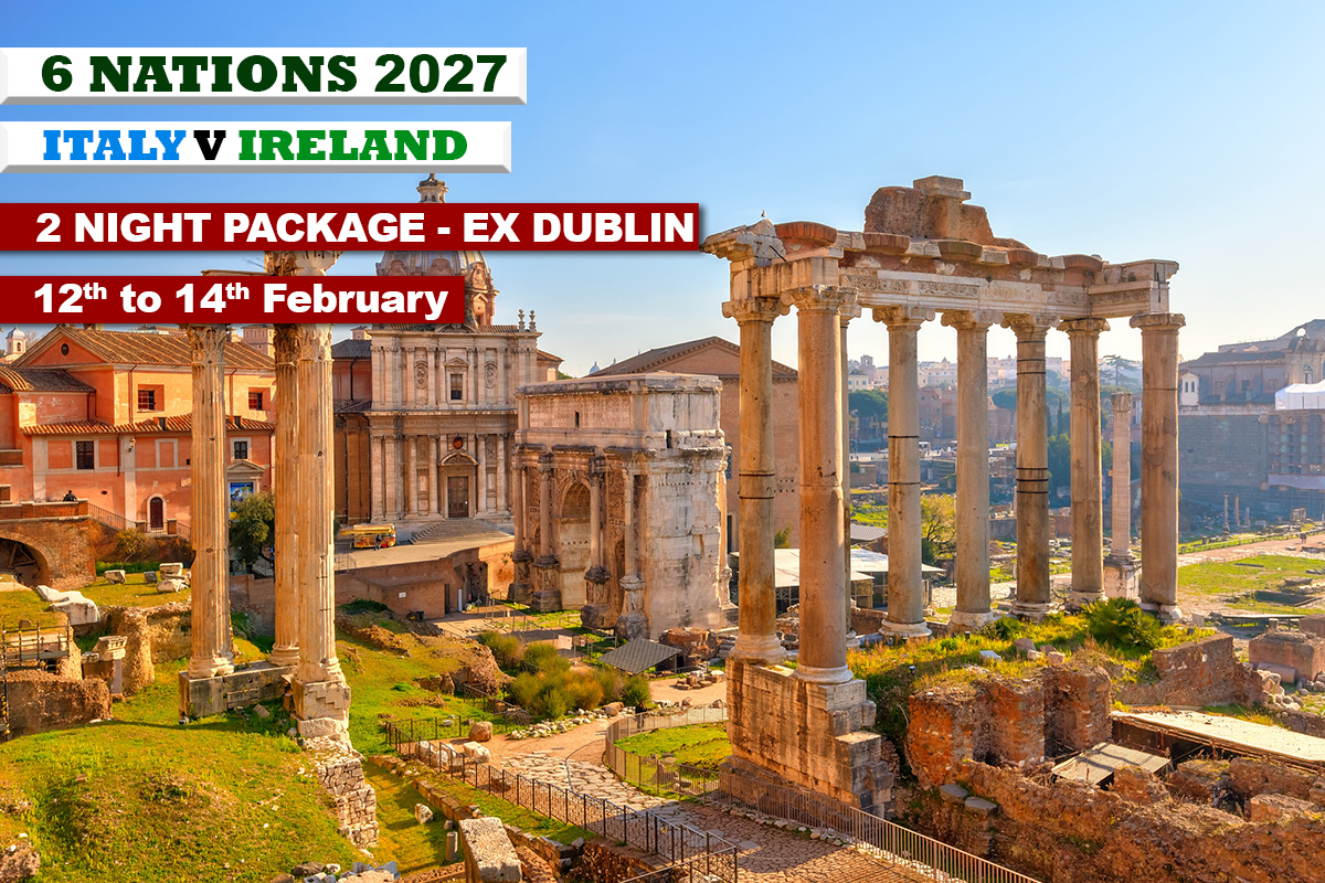 Ireland v Italy Rome 2027 Travel Package