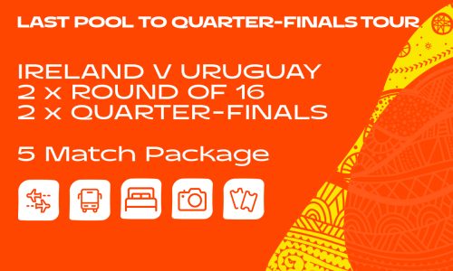 Ireland Last Pool Match to Quarter Finals Tour