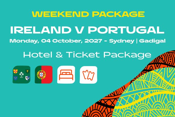 Ireland v Portugal Rugby World Cup 2027 package