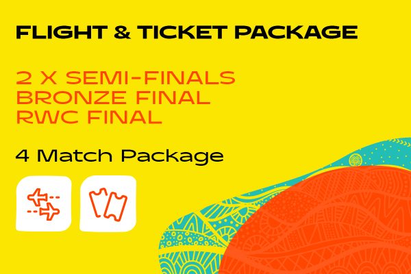 Semi Finals to Final Flight and Ticket Package Rugby World Cup 2027